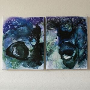 HANDCRAFTED Abstract Painting HANDPAINTED Wall Art Decor HANDMADE Artwork